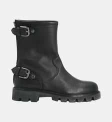 Boots biker doris - cuir lisse Colisée Paris