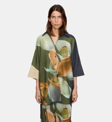 Chemise oversize et col italien Adolfo Dominguez