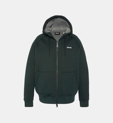 Sweatshirt zippé à capuche en Triplux Schott