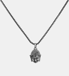 Collier mono-motif Buddha en Acier 316L Phebus