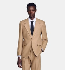 Veste de costume large en laine Sandro