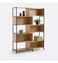 Bibliothèque modulable et extensible, en plaqué chêne La Redoute Interieurs