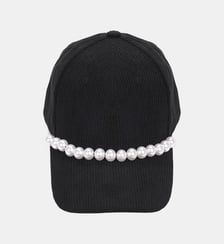 Casquette en velours et perles ALISE Wild