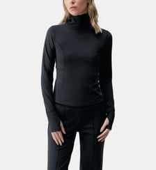 T-shirt de sport femme Leya Manches longues col montant séchage rapide Born Living Yoga