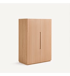 Élément armoire penderie pour dressing modulable, en plaqué chêne AM.PM