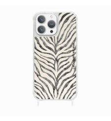 Coque de téléphone glossy zèbre noir avec anneaux pour iPhone 14 Pro La Coque Française