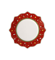 Assiette plate rouge Villeroy & Boch