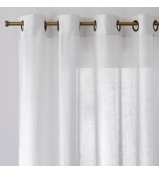 Voilage polyester et lin oeillet Aron La Redoute Interieurs