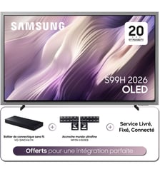 TV OLED TQ65S99H (2026) 65" (163 cm) 4K - Smart TV avec IA, anti-reflet, mode art (effet tableau) Samsung
