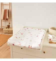 Lot de 2 housses de matelas à langer, en gaze de coton La Redoute Interieurs