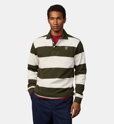 Polo De Rugby Peaks À Manches Longues Coupe Regular Hackett London