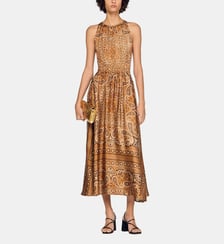 Robe longue imprimé bandana Sandro