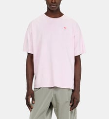 T-shirt en coton avec effet traité Diesel