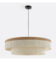 Suspension frangée en raphia Ø86 cm La Redoute Interieurs