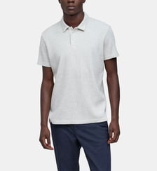 Polo coton bio maille nid d'abeille Ikks