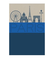 Torchon Paris Lumière Élegance 100% coton Le Jacquard Francais
