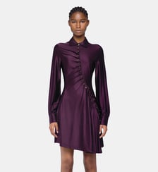 Robe mini drapée en jersey Rabanne