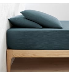 Drap-housse uni gaze de coton bonnet 30cm La Redoute Interieurs