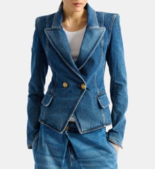 Veste 2 boutons en denim Balmain