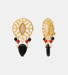 Boucles d'oreilles clips   doré à l'or fin - Arizona Dream Satellite