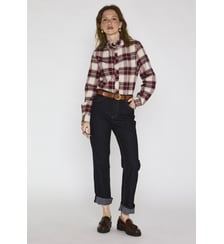 Blouse À Carreaux Col Montant Denis Maison 123