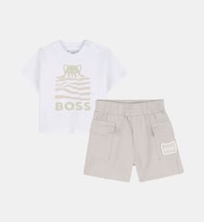 Ensemble t-shirt et short BOSS Kidswear