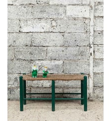 Petit banc vert Antoine N°489- Produit chiné Debongout