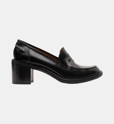 Oxford - Mocassins En Cuir Brossé Noir Parallèle