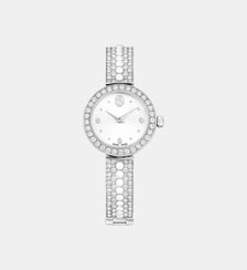 Montre Matrix pearl bangle, Fabriqué en Suisse, Bracelet en cristal, Acier inoxydable Swarovski