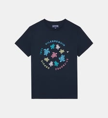 T-shirt en coton organique Tortues Multicolores Vilebrequin