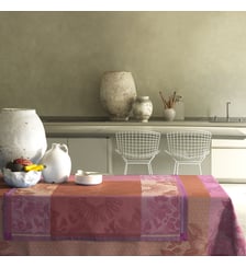 Nappe Jardin d'orient 100% lin Le Jacquard Francais