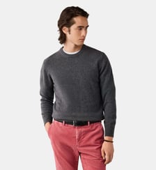 Pull En Laine D'agneau À Col Rond Hackett London