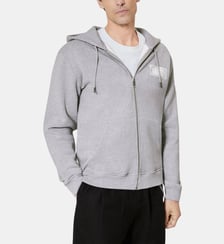 Sweatshirt zippé avec sérigraphie The Kooples