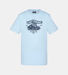 T-shirt imprimé logo moto vintage Schott