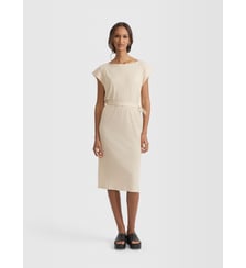 Robe astania dorée en jersey brillant Agnès b.