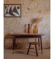 Table à manger à système en formica Karla N°1137- Produit chiné Debongout