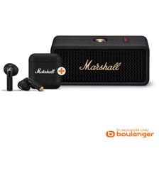 Enceinte portable Emberton III + Minor IV Noir Marshall