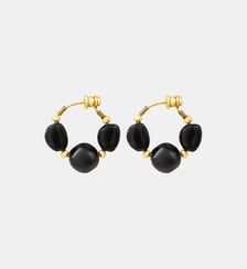 Boucles d'oreilles créoles   doré à l'or fin - Loulou Satellite