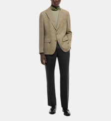 Veste souple en lin effet tweed Fursac