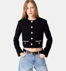 Veste tweed courte Maje