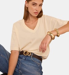 T-Shirt À Manches 3/4 En Coton Ted Maison 123