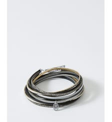 bracelet cuirs Magnum Onyx Flowers for Zoe