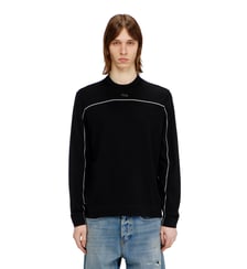 Pull en mélange de soie avec passepoil Diesel