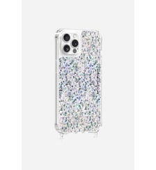 Coque de téléphone paillettes holographiques avec anneaux pour iPhone 12 / 12 Pro La Coque Française