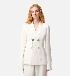 Veste Bar Double Boutonnage en Lin AMI Paris