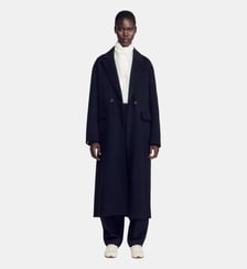 Manteau double face à studs Sandro