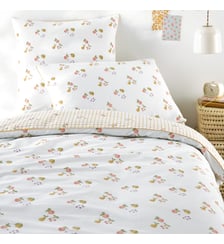 Housse de couette enfant, en 50% coton recyclé, imprimé fruits La Redoute Interieurs