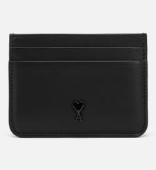 Porte Cartes Ami De Coeur En Cuir Lisse unisexe AMI Paris