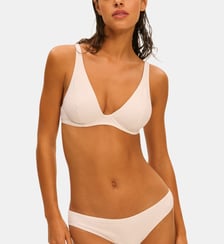 Haut de maillot de bain triangle avec armatures - Blanc Simone Pérèle