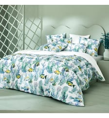 Parure de lit percale de coton Garnier Thiebaut